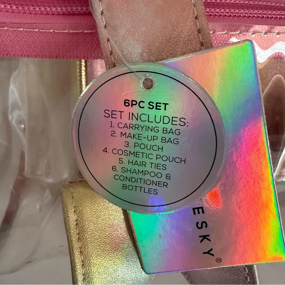 Underonesky Colorful Unicorn Clear Tote Bag and travel bags